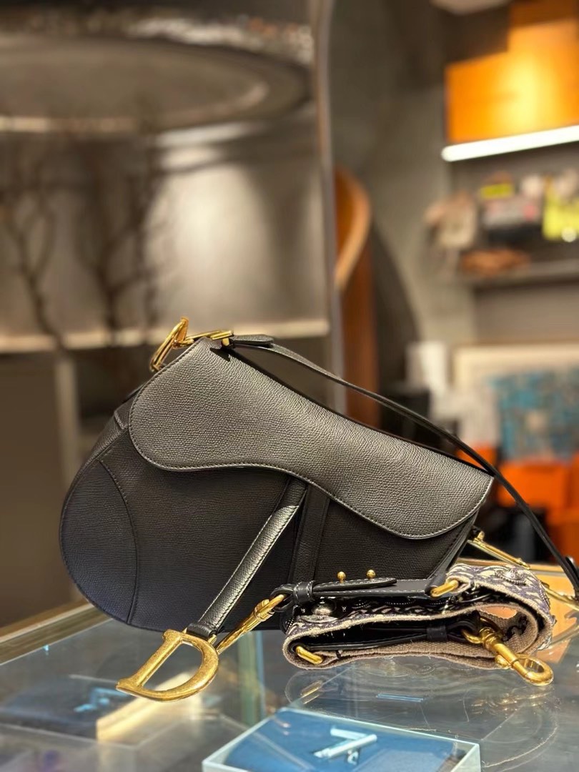 Dior saddle new arrivals bag medium black