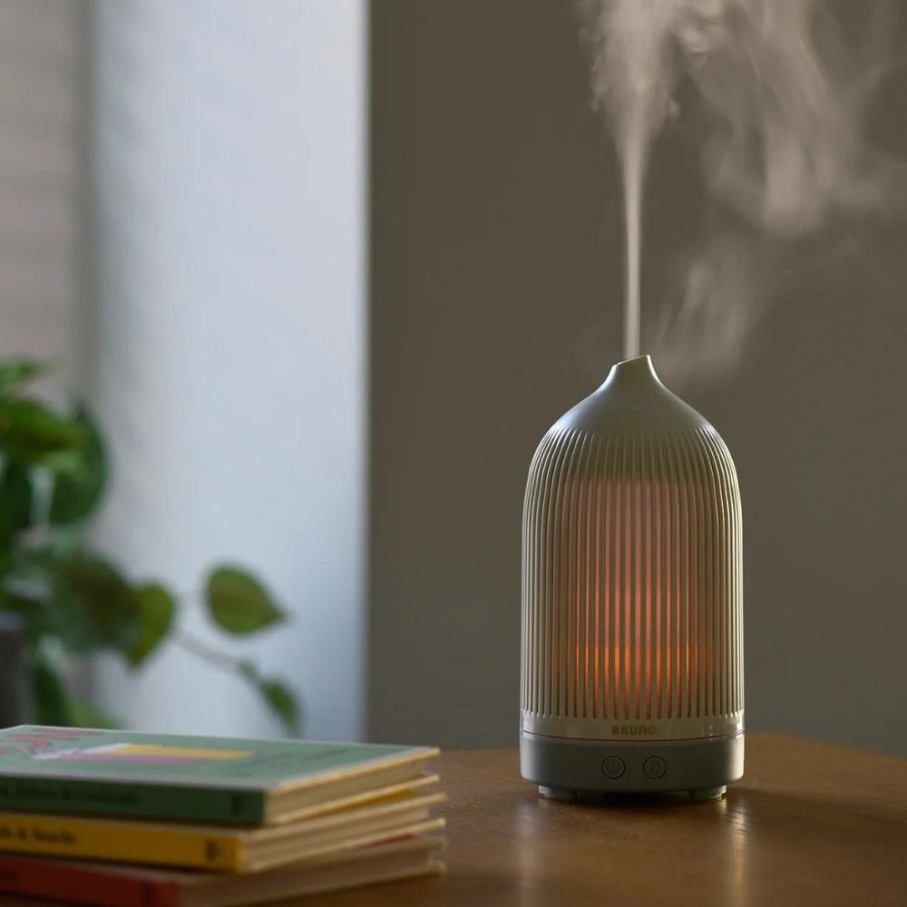 【送植物精油】日本 BRUNO 香薰噴霧機 BOE113 (3色｜藍/米/灰) BRUNO Slit Light Aroma Mist ...