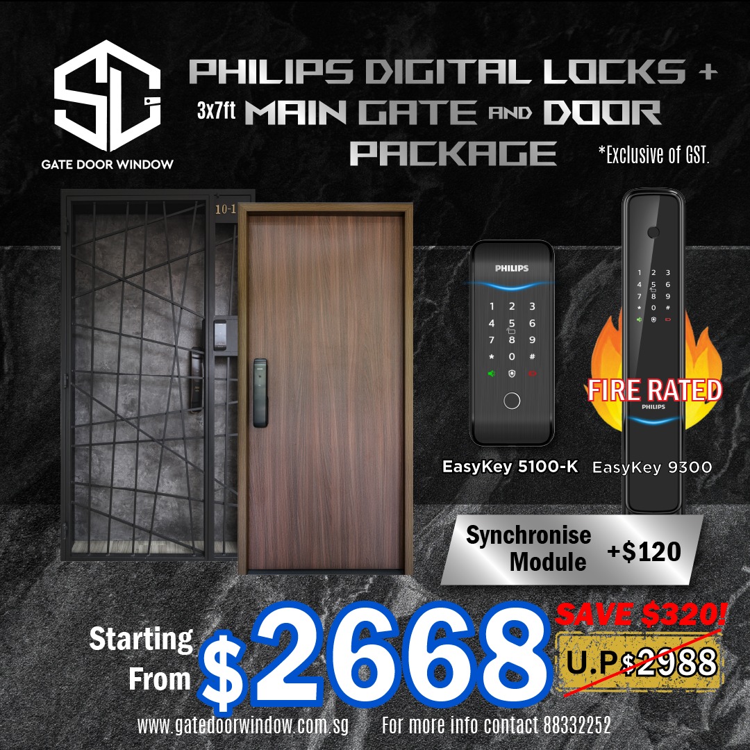 Hari Raya Promotion Sale 2023(Door, Gate and Digital Locks Package /  Bundle), by Laminatedoor