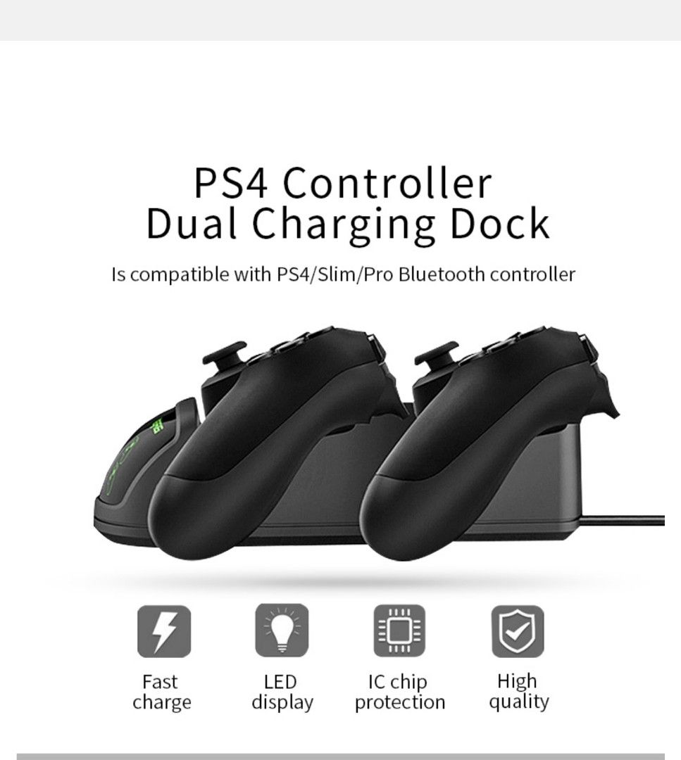 PS4手掣充電座全新未用(見圖) DOBE PS4 Dual Charging Dock TP4-889