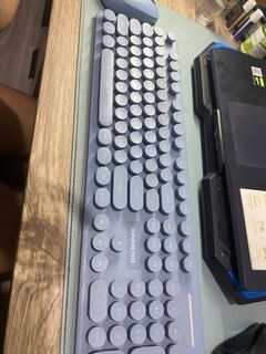 Aesthetic gaming keyboard typewriter inspired