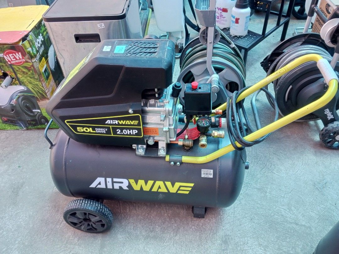 Ryobi airwave 50l 2.0 hp air compressor outlet