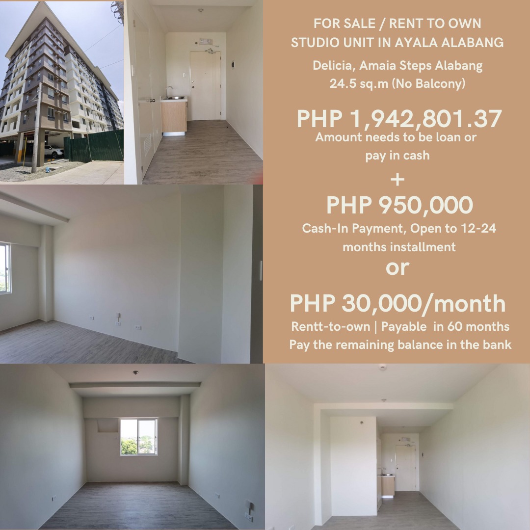 AMAIA STEPS ALABANG STUDIO UNIT DELICIA 517, Property, For Sale