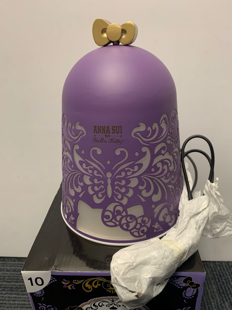 購自台灣全新收藏品Anna Sui x Hello Kitty 聯名氣氛夜燈, 傢俬＆家居