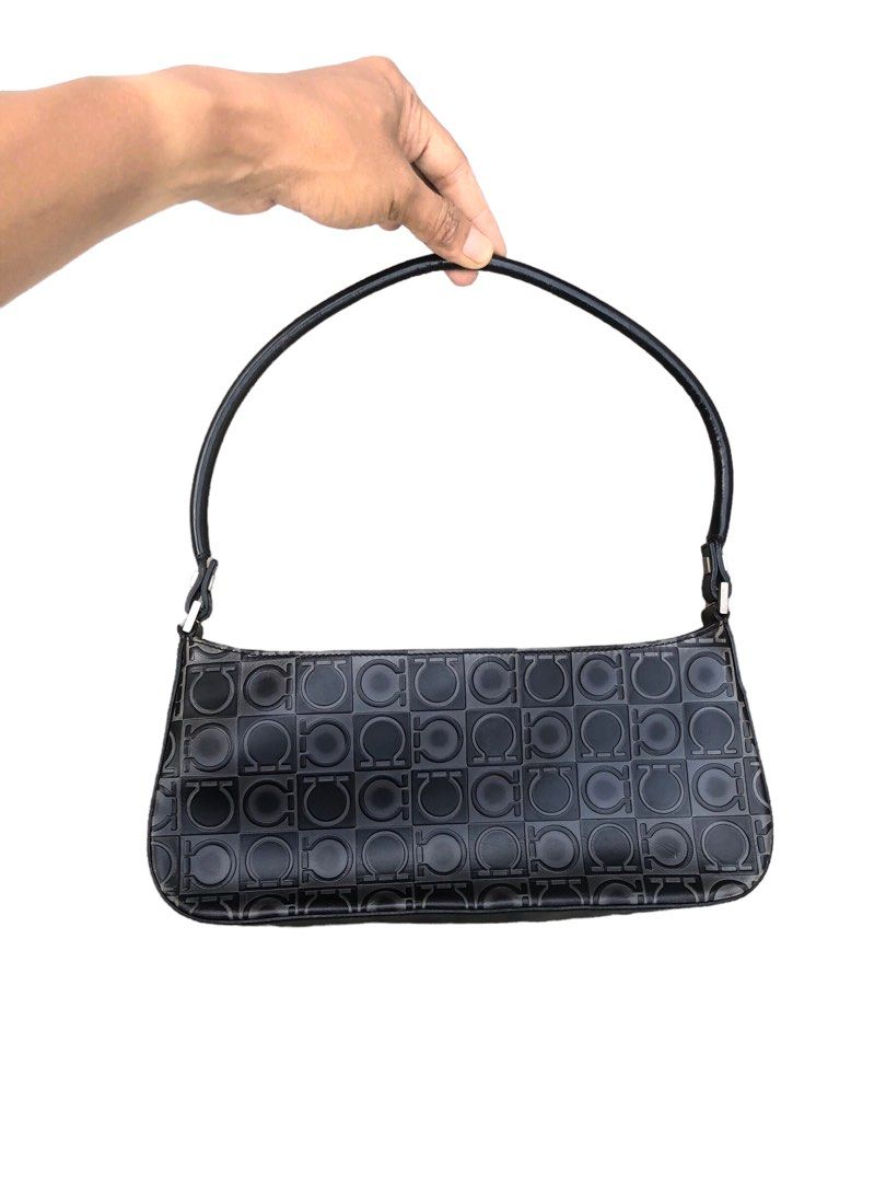 Ferragamo black purse top