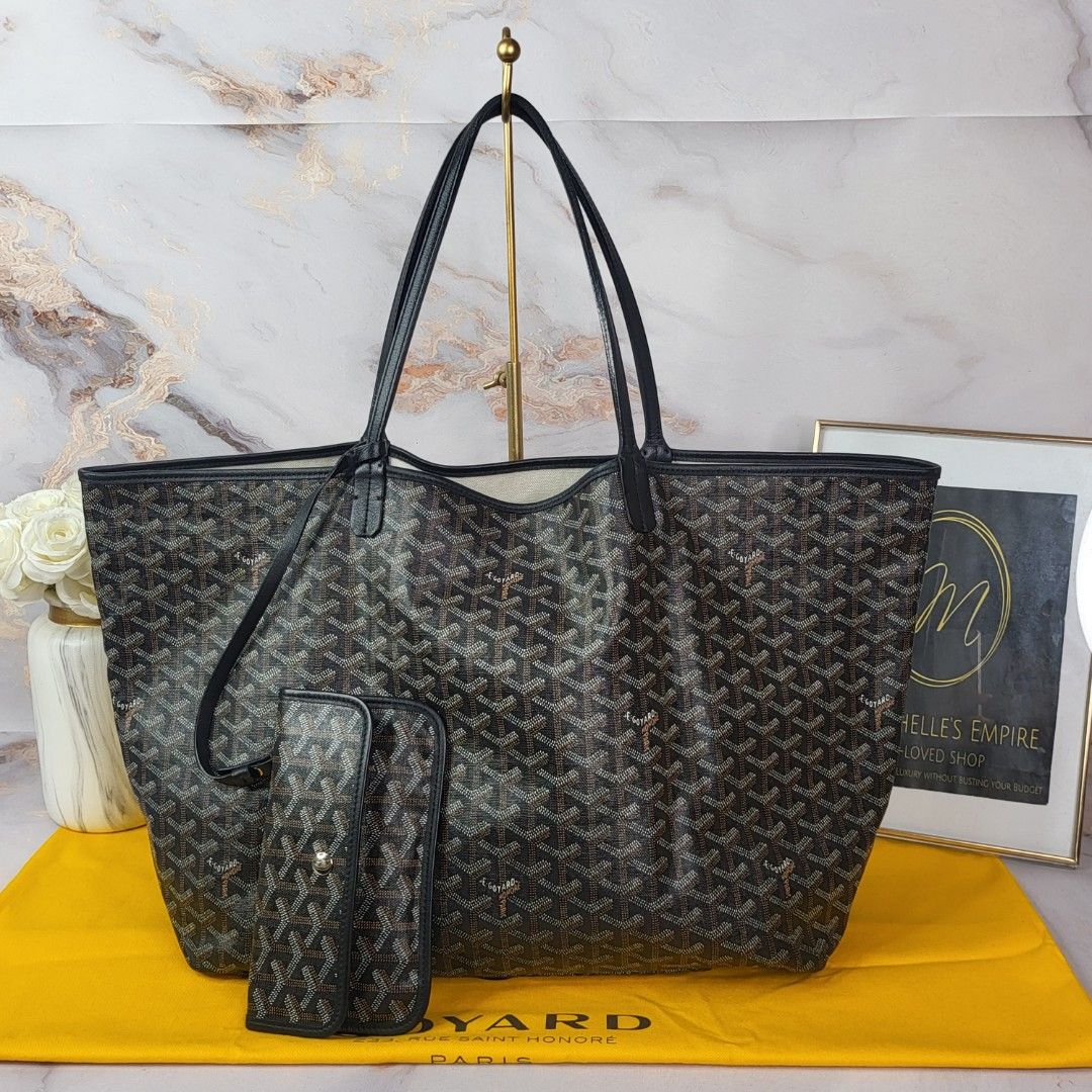 Black Goyard, Women's Fashion, Bags & Wallets, Tote Bags on Carousell