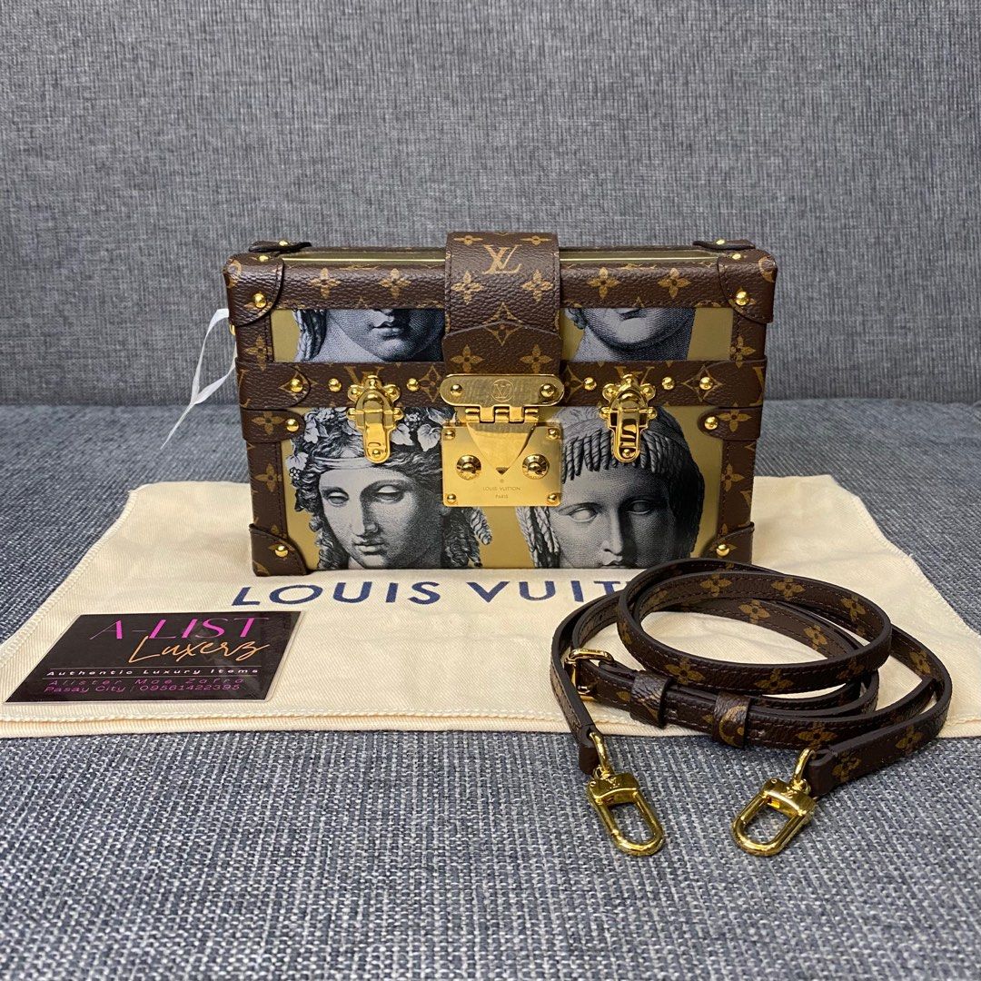 Louis Vuitton x Fornasetti Petite Malle Faded Portrait Gold/Brown