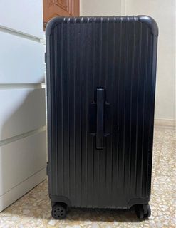 Essential Trunk Plus Large Suitcase, Matte Blue