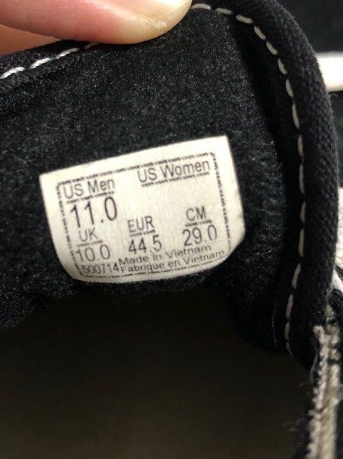 Vans shoe cheap size in cm