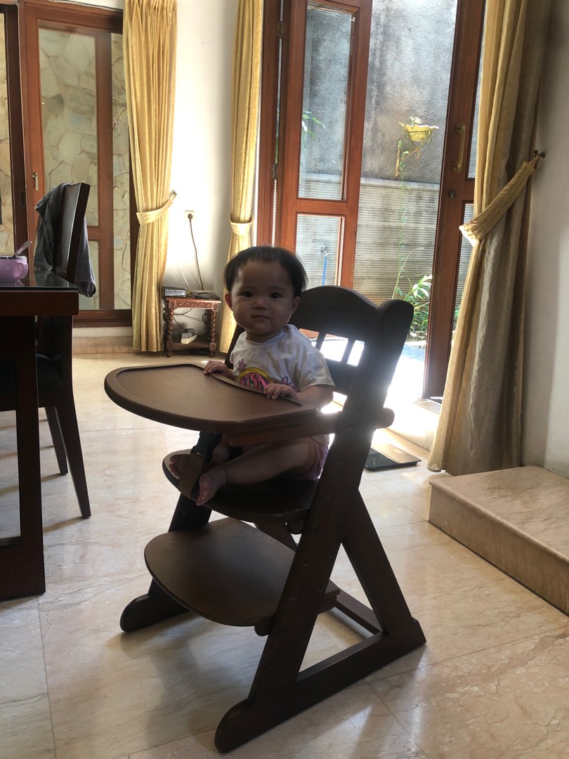 Baby Chair Kayu Kursi Makan Anak Mpasi Bayi Kuat Kokoh Bukan Plastik