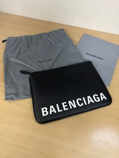 Balenciaga Black and Red Papier A5 Zip Around Tote Bag – I MISS YOU VINTAGE