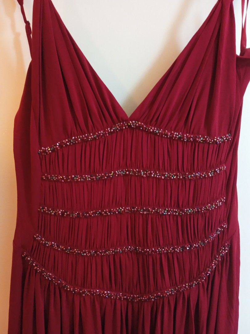 Bcbg burgundy dress cheap
