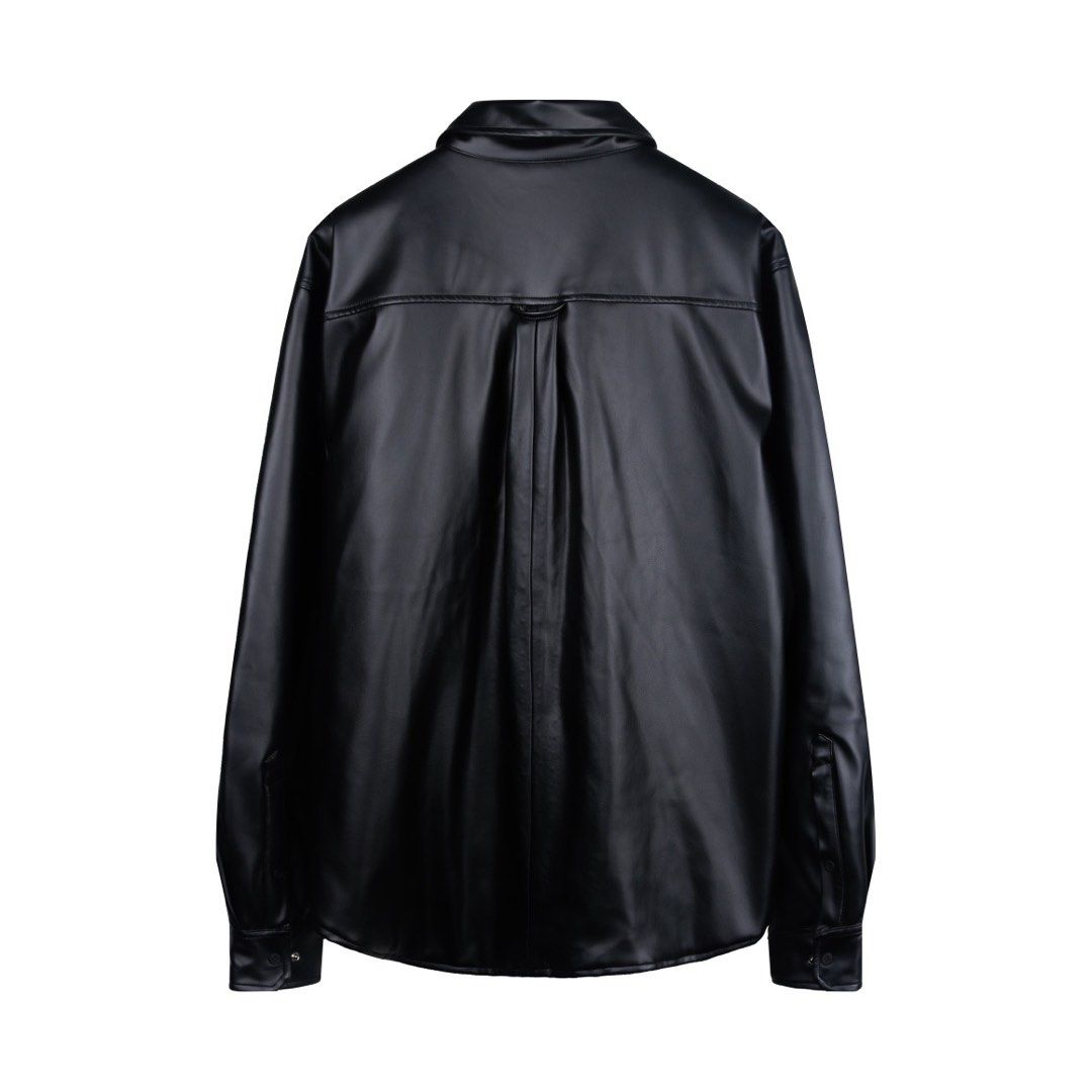 White leather sale embroidered jacket