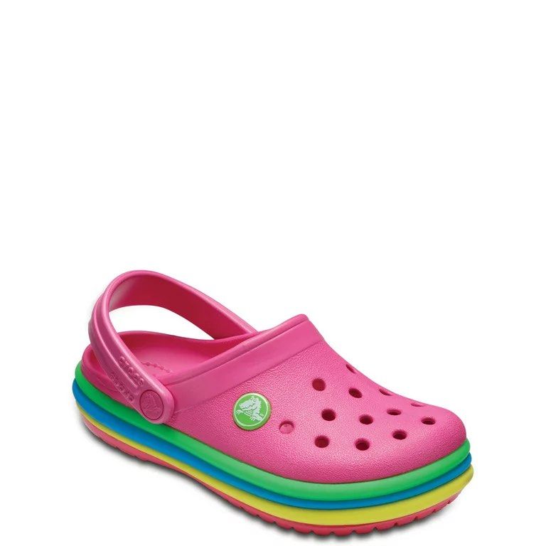 Rainbow crocs shoes best sale