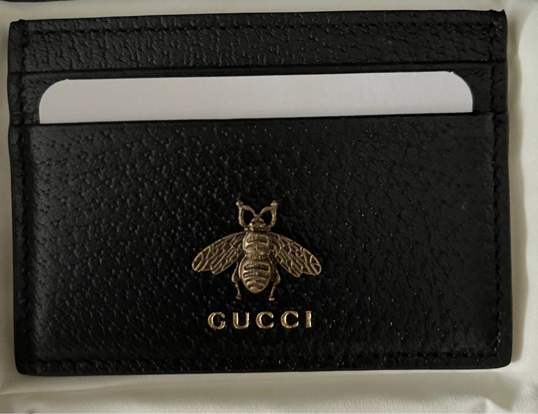 Authentic GUCCI Card Case Pass Case Business Card Holders Leather Swing  354500 