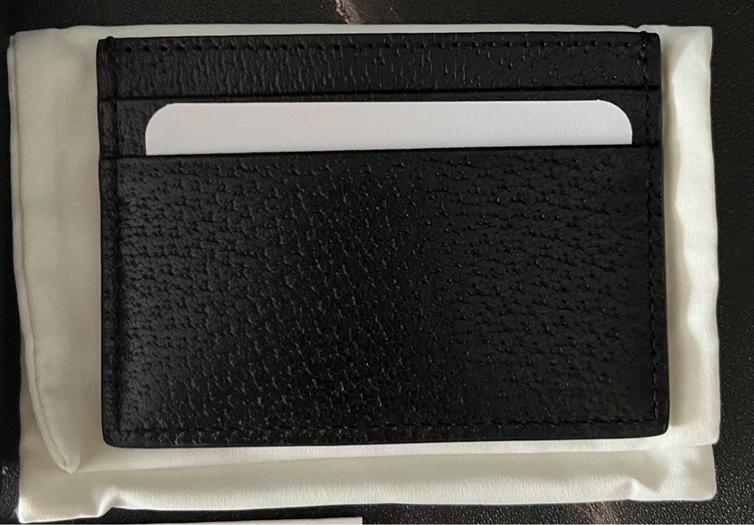 Authentic GUCCI Card Case Pass Case Business Card Holders Leather Swing  354500 