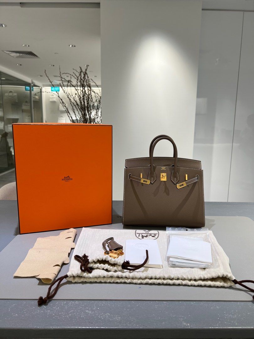 New] Hermès Etain Epsom Sellier Birkin 25cm Gold Hardware – The Super Rich  Concierge Malaysia