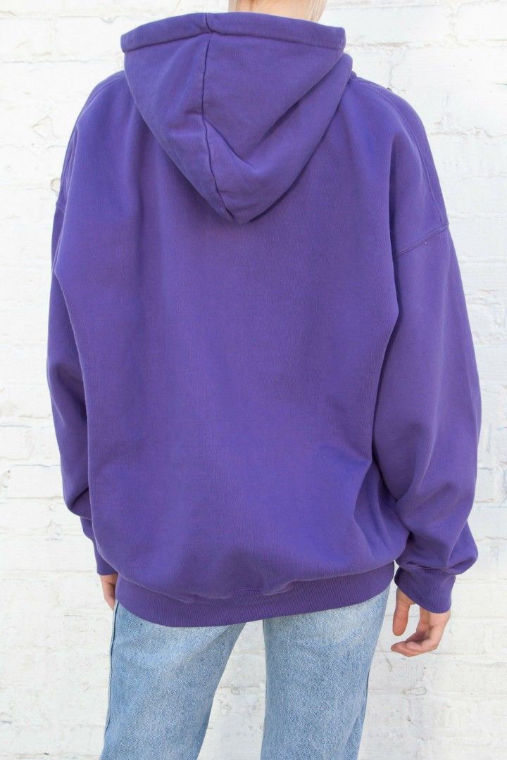 Brandy Melville / John Galt deep electric purple Christy pullover hoodie,  Women's Fashion, Coats, Jackets and Outerwear on Carousell
