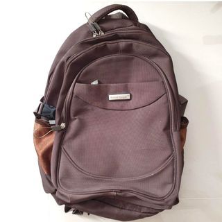British Knight Luggage Fabric Brown Backpack
