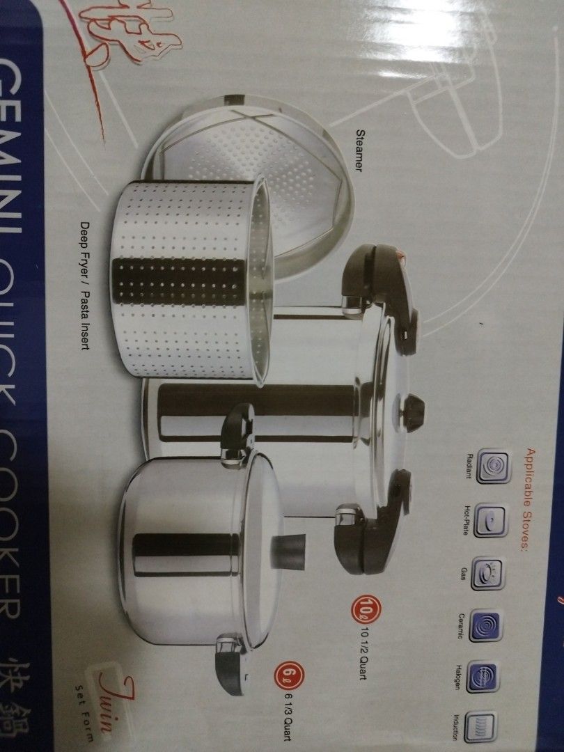 Buffalo Stainless Steel Gemini quick cooker set