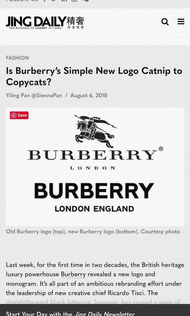 Burberry brit logo font online