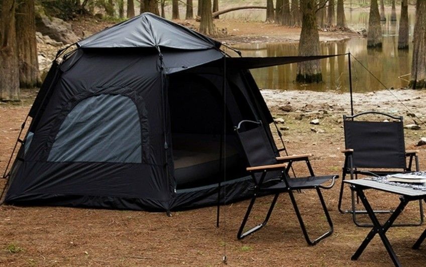 camping automatic tent, Sports Equipment, Hiking & Camping on Carousell