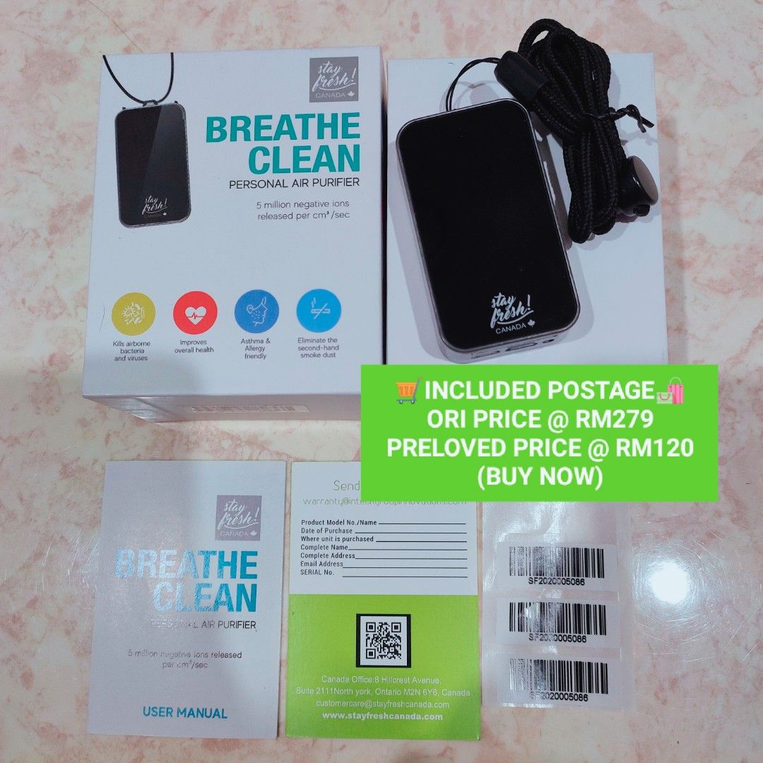 Breathe clean air on sale filtration device