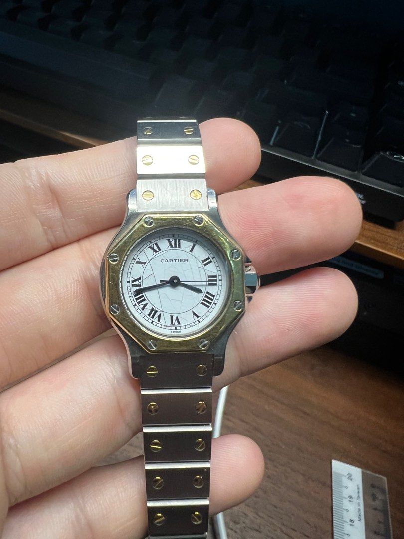 Vintage Cartier santos octagon ronde automatic