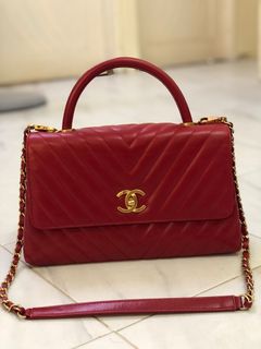 Chanel mini flap bag rectangular gold ball, Luxury, Bags & Wallets