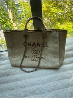 Chanel 22S Deauville Tote, Luxury, Bags & Wallets on Carousell