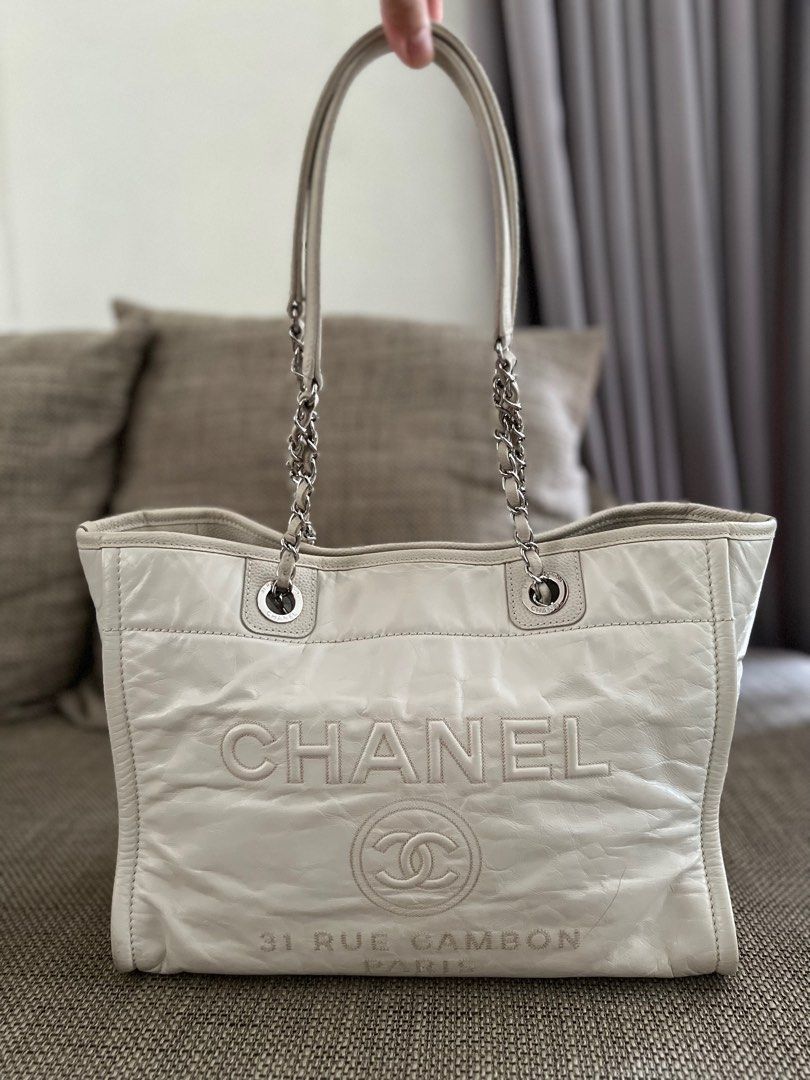 Chanel deauville top tote for sale