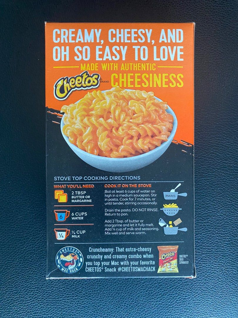 cheetos mac and cheese, Food & Drinks, Packaged & Instant Food on Carousell