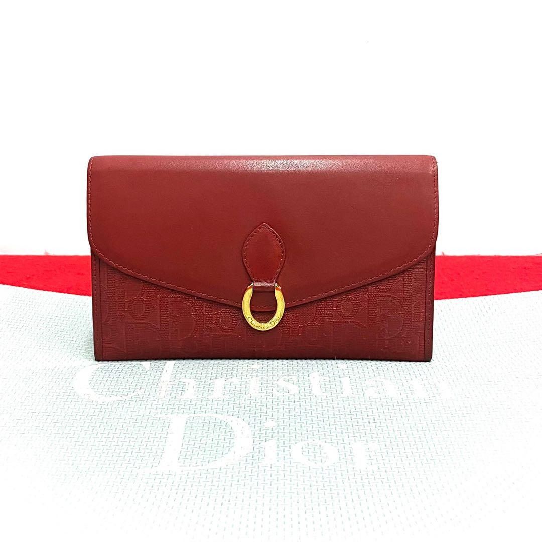 Dior Vintage - Oblique Trotter Card Holder - Red - Leather Wallet