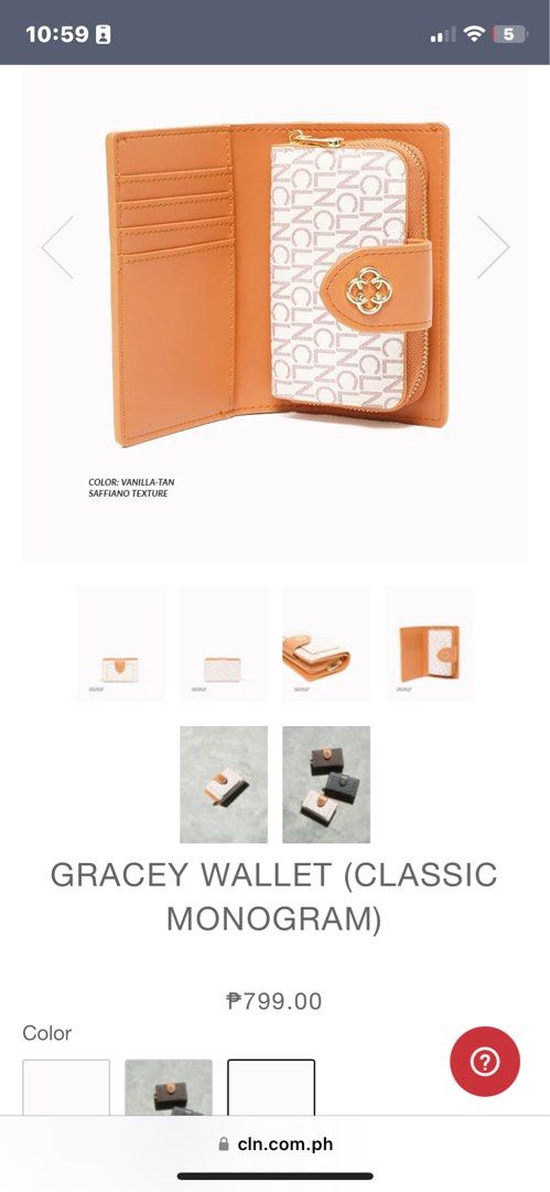 CLN Gracey Classic Monogram Wallet, CLN Wallet