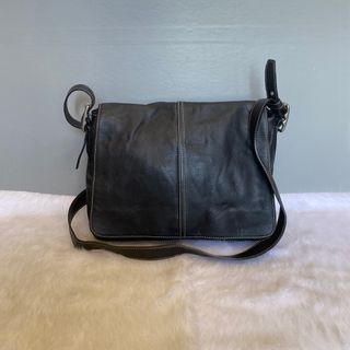 MULBERRY Vintage Gray Leather Bag COA needs TLC