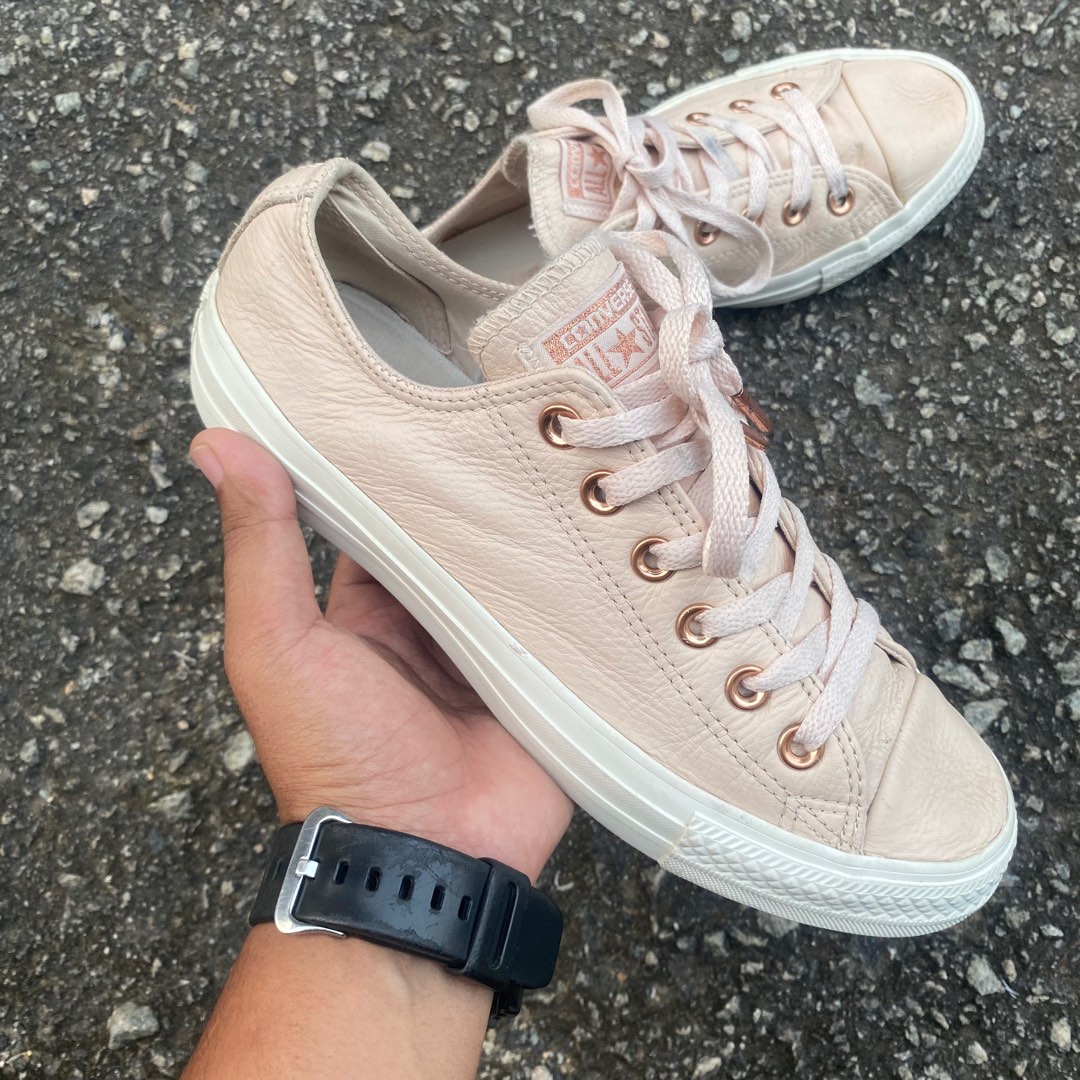 Converse leather shoes Women s Fashion Footwear Sneakers on