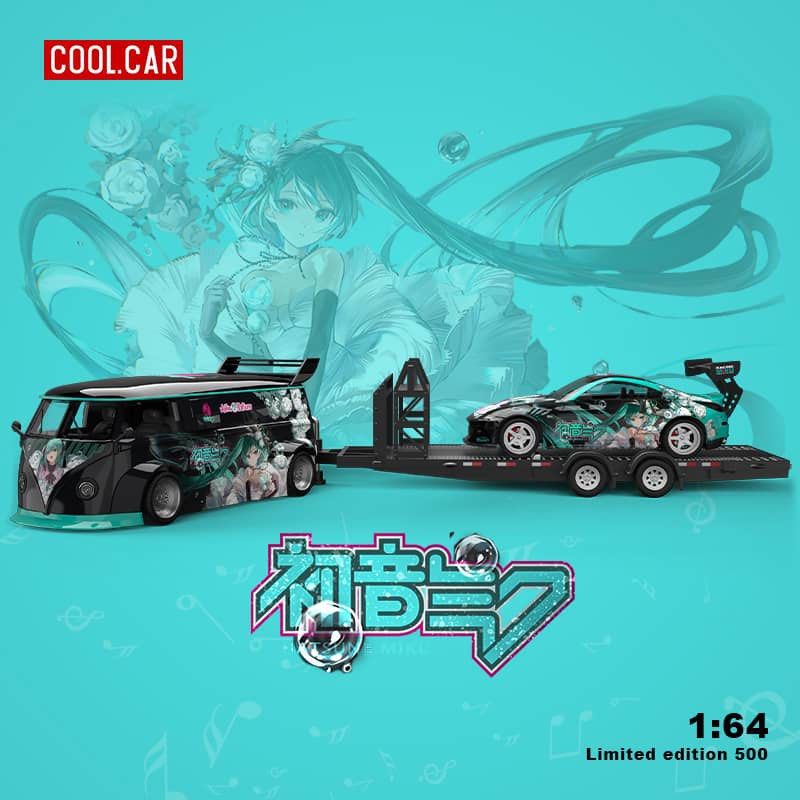 Cool Car TM 1:64合金模型！Hatsune Miku初音黑色主題塗裝，T1