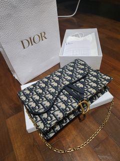 Christian Dior Dior 2ESCH136 business card holder black gray men