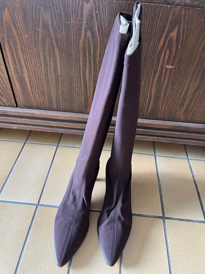 Dkny thigh high boots hot sale