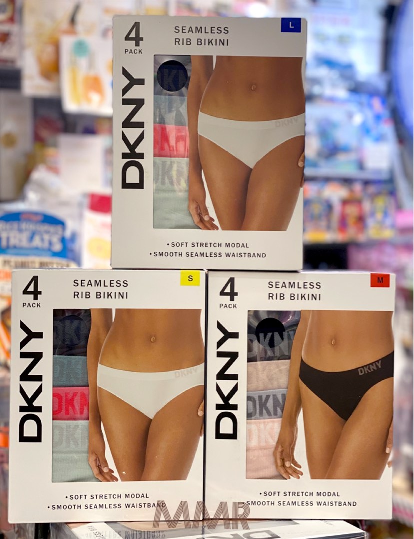 DKNY seamless bikini 4/pack, 名牌, 服裝- Carousell