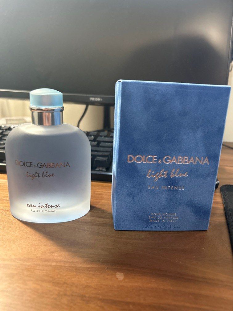 200ML Dolce & Gabbana Light Blue Eau Intense Pour Homme Eau De Parfum  200ml, Beauty & Personal Care, Fragrance & Deodorants on Carousell