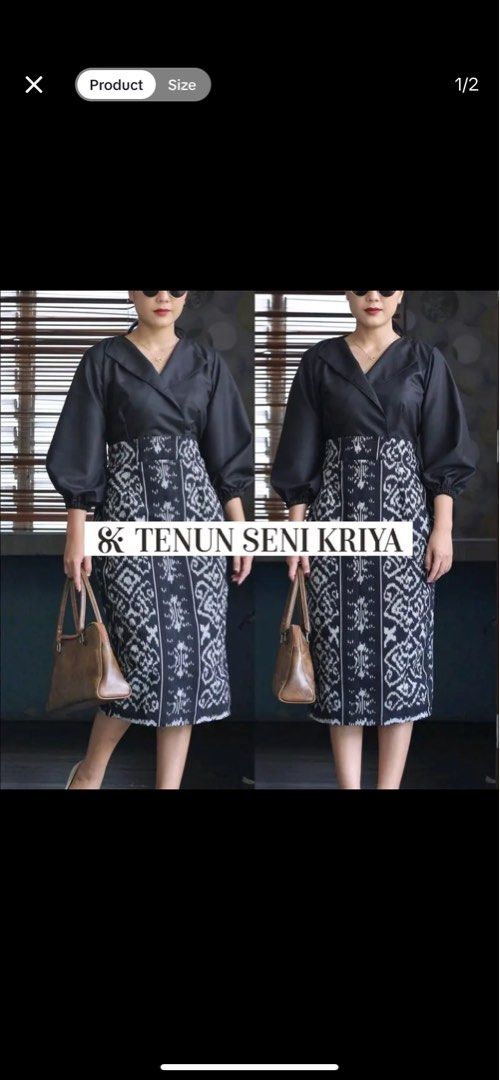 Dress hotsell tenun modern