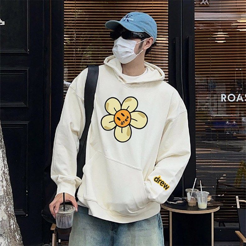 Drew off white daisy hoodie Men s Fashion Tops Sets Hoodies