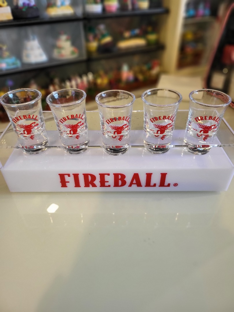 Fireball Whiskey Shot Glasses, Furniture & Home Living, Kitchenware