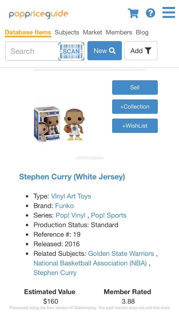 FUNKO POP! NBA STEPHEN CURRY #19 HOME (WHITE) JERSEY – Plastic Empire