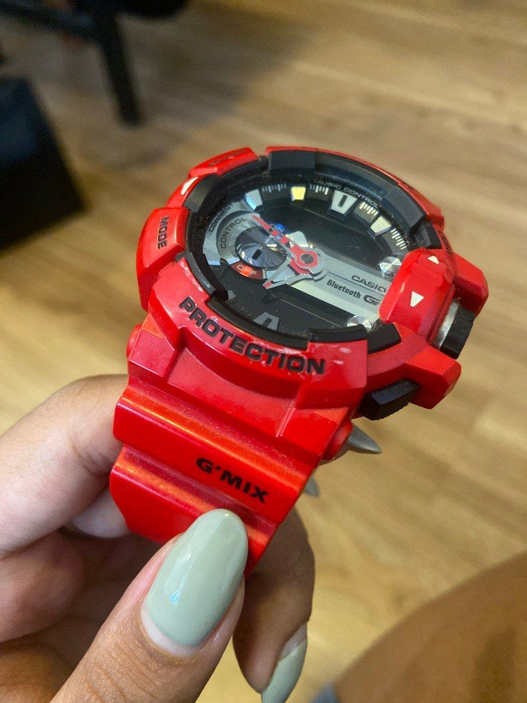 CASIO 5413 G SHOCK G MIX BLUETOOTH RED WATCH GBA 400 4ADR