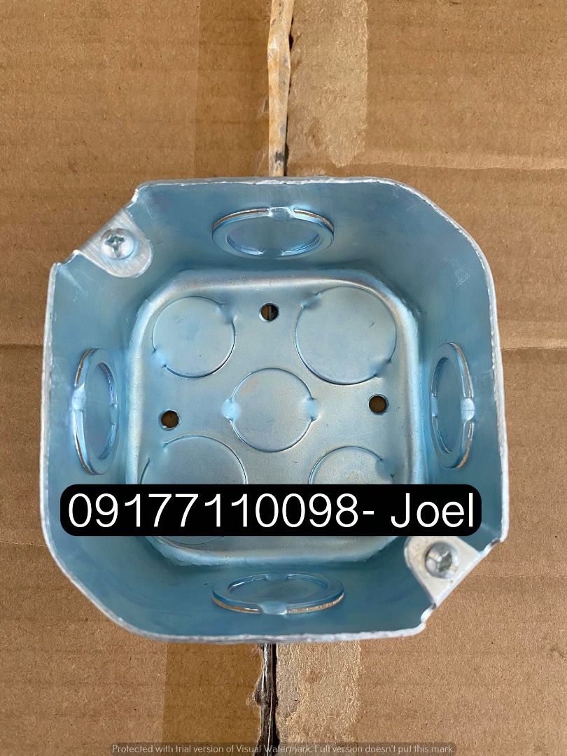 GI Junction Box (Category: Construction & Building Materials) located in Manila. Submitted by joeyroque09 (Listing ID 1261030284, Image 1). Description: Metal Junction box Specs: 4 x 4 G16 Price: 35/pc .