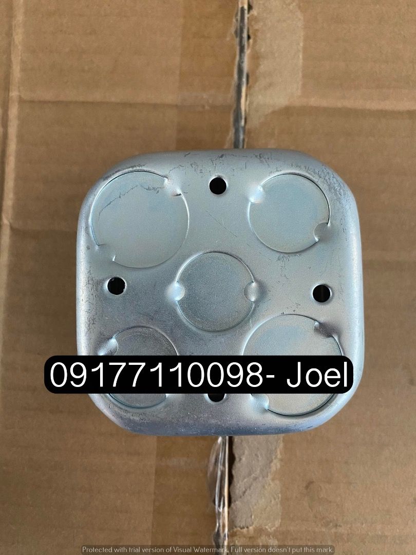 GI Junction Box (Category: Construction & Building Materials) located in Manila. Submitted by joeyroque09 (Listing ID 1261030284, Image 3). Description: Metal Junction box Specs: 4 x 4 G16 Price: 35/pc .