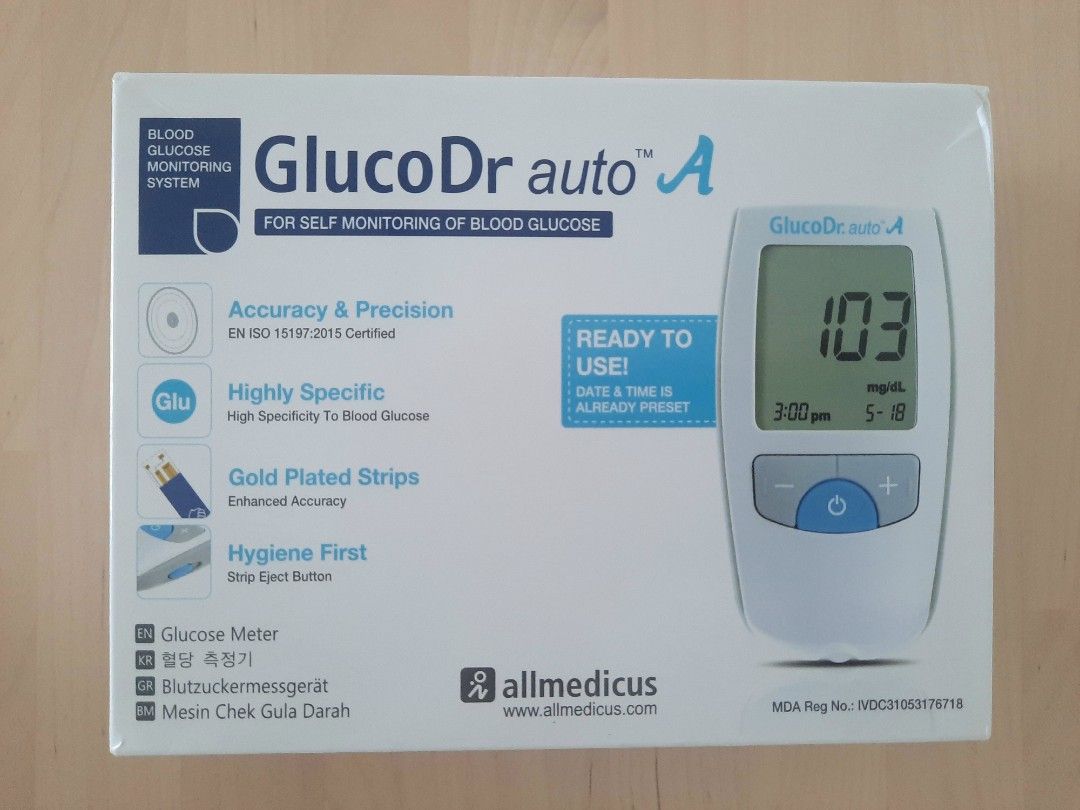 Image result for Glucose Meter / Mesin Check Gula Darah, Health & Nutrition, Medical ...