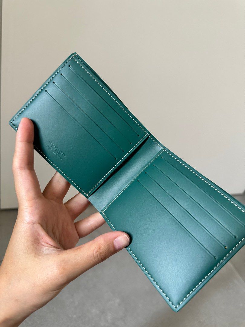 Goyard Green Coated Canvas Victoire Bifold Wallet